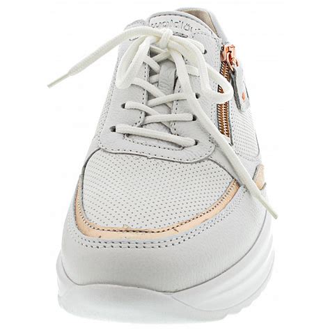 Waldl Ufer H Arianna Sneaker Weiss Rosegold Weite