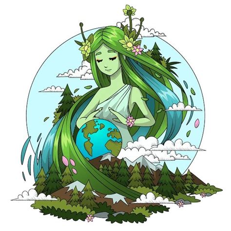 Free Vector Hand drawn mother earth day concept Ilustración de la