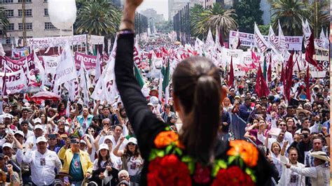 Entre riñas y gritos Sheinbaum realiza su cierre de campaña