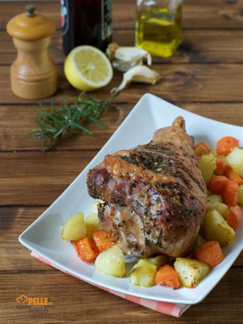 Cosciotto Di Tacchino Al Forno Alla Birra Pelle Di Pollo