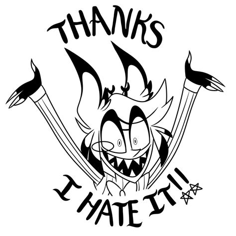 Thanks I Hate It Alastor Graphic Cricut Pngsvg Sublimation Image