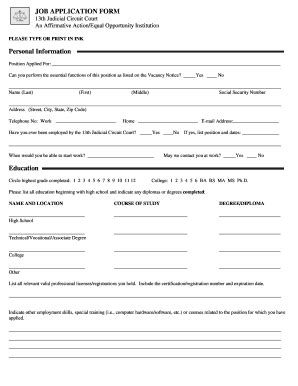 Fillable Online Courts Mo Missouri Fillable Job Applications Form Fax