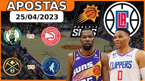 APOSTAS E PALPITES DE NBA PARA HOJE 25 04 CELTICS VS HAWKS PHX SUNS