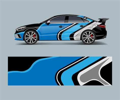 Premium Vector Sport Car Racing Wrap Design Vector Design Abstract