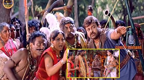 Prakash Raj Chiranjeevi Simran Telugu Interesting Movie Scene