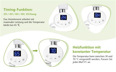 S Afielina Elektrisch Badheizk Rper Handtuchw Rmer Handtuchtrockner