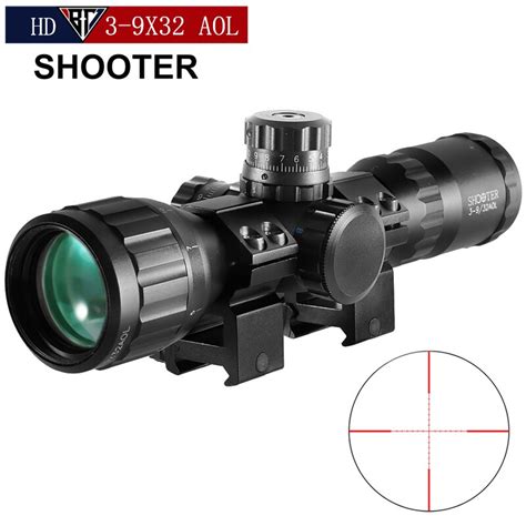 Shooter X Aol Short Tactical Riflescope With Blue Red Green Lights