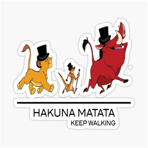 Keep Walking With Timon Pumbaa Sticker For Sale By Desireehaddad