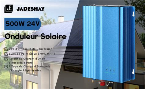 Jadeshay Onduleur Solaire W Micro Onduleur Solaire En R Seau