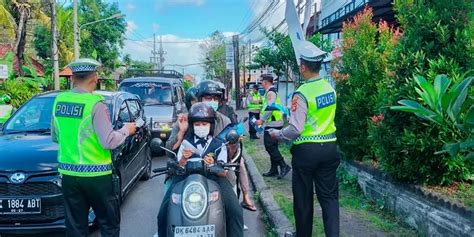 Operasi Patuh Hari Ke 4 Ratusan Pelanggar Lalu Lintas Di Denpasar