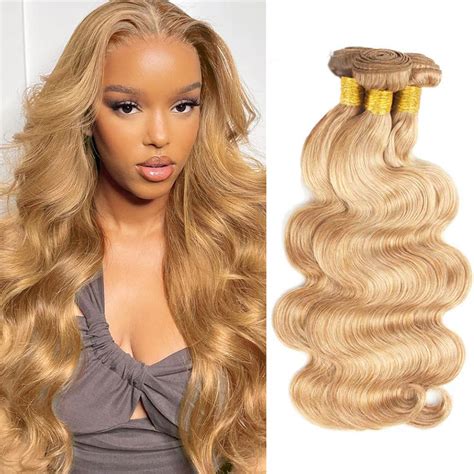 Amazon Nuailisex Blonde Human Hair Bundles Body Wave Brazilian