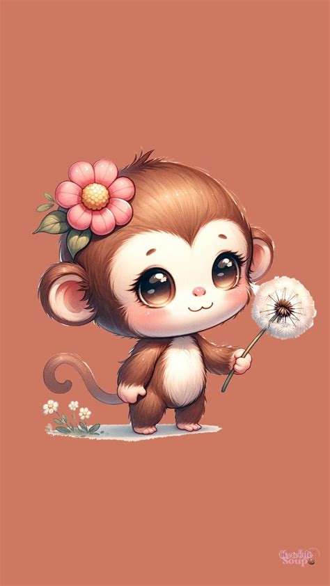 Cute Animals Phone Wallpaper in 2024 | Cute monkey pictures, Monkey art ...