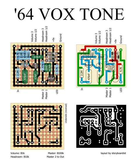 Perf And Pcb Effects Layouts 64 Vox Tone