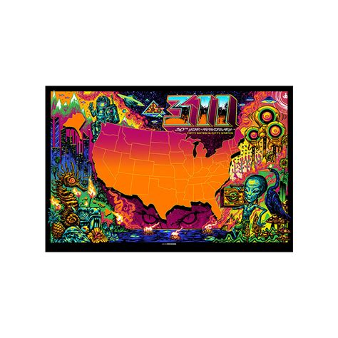 2020 - State Tour Map Poster – 311 Official Store