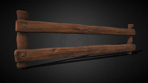 Wooden Fence 1 Stylized Download Free 3d Model By Jmelving 4e63af8