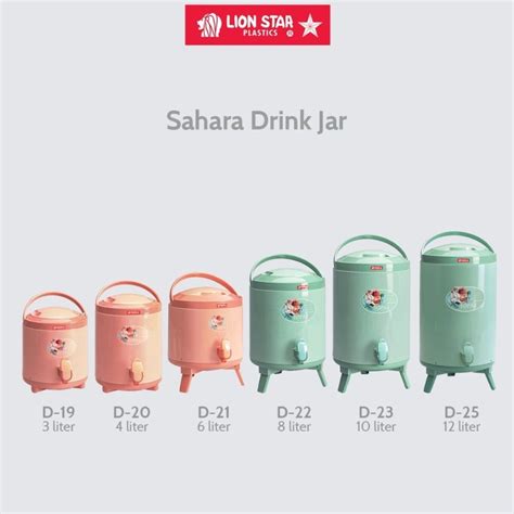 Jual Dispenser Air Drink Jar Teh Sahara 4 Liter D 20 Lion Star Shopee