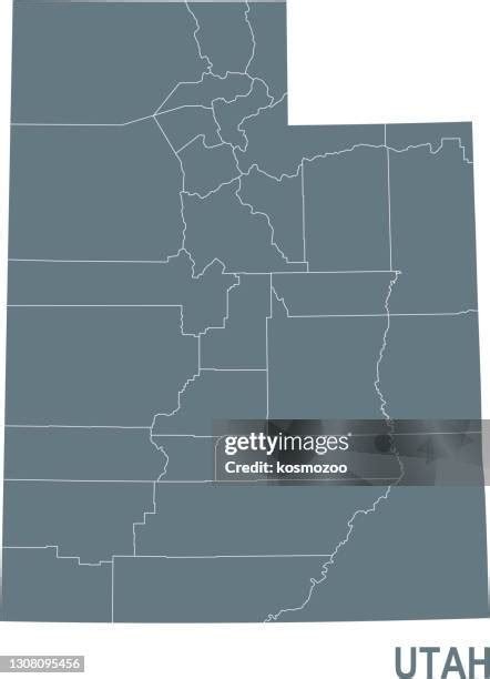 Utah Map Of Counties Photos And Premium High Res Pictures Getty Images