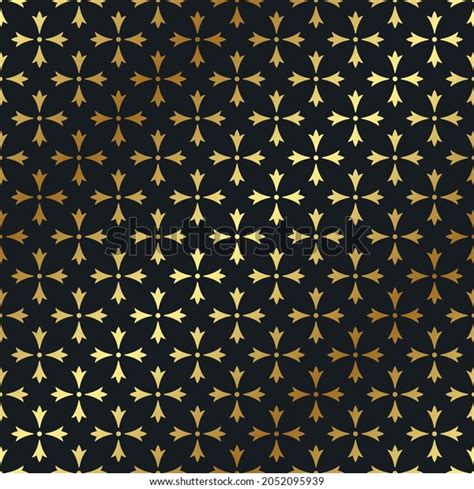 Seamless Royal Gold Pattern Luxury Background Stock Illustration ...