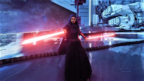 Barriss Offee Dual Red Lightsabers At Star Wars Battlefront Ii 2017