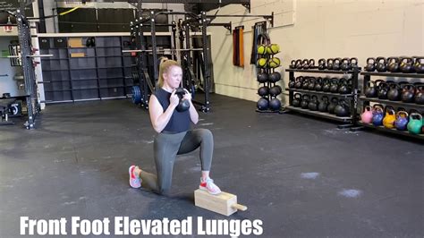 Front Foot Elevated Lunges Youtube