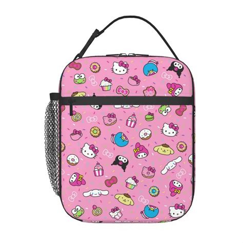 Sanrio Hello Kitty Kuromi Insulated Lunch Bag Food Bag Portable Thermal