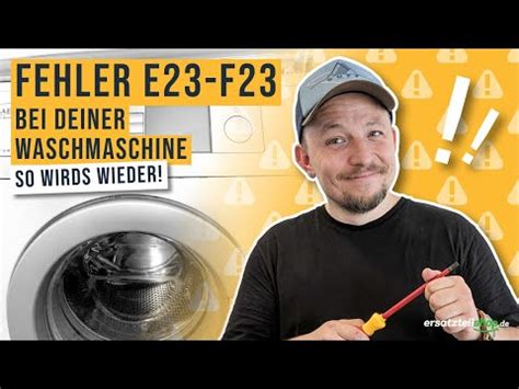 Bosch Siemens Waschmaschine Fehler E F Fehleranalyse Youtube