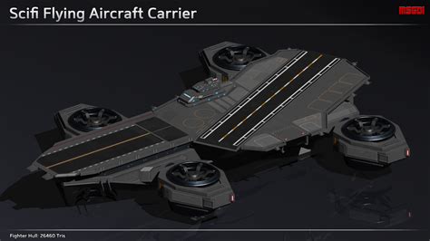 Scifi Flying Aircraft Carrier