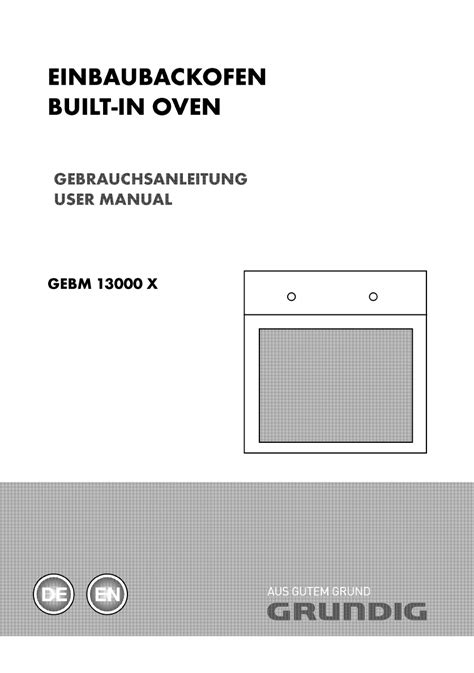 Grundig Gebm X Handleiding Pagina S