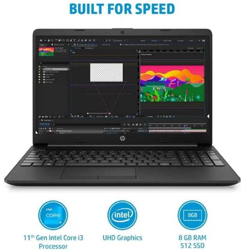 Hp 15s Intel Core I3 11th Gen 8 Gb Ram 512 Gb Ssd Windows 11 Home 15