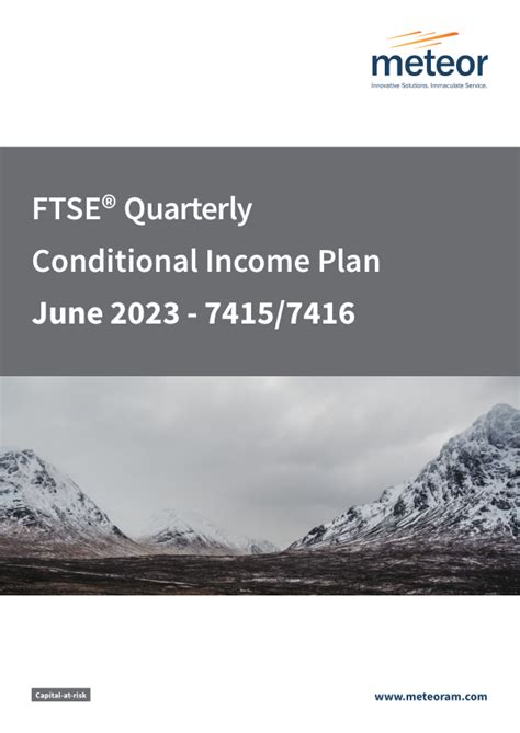 Meteor Asset Management Limited Ftse Quarterly Conditional Income