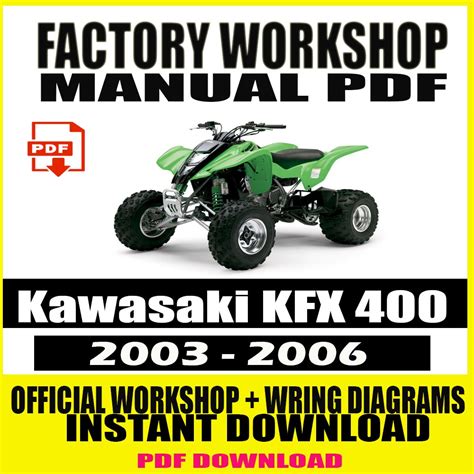 Kawasaki KFX 400 2003 2006 REPAIR SERVICE MANUAL PDF