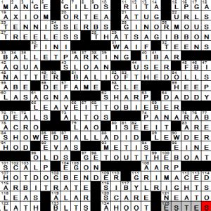 0519 13 New York Times Crossword Answers 19 May 13 Sunday