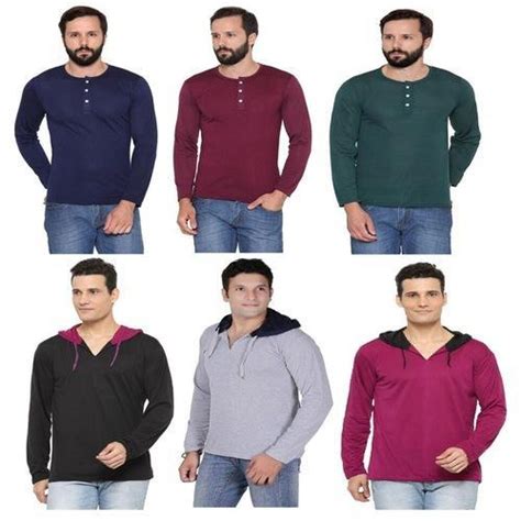 Henley Full Sleeve Plaint Shirts Size S Xxl At Rs 140 Piece In New