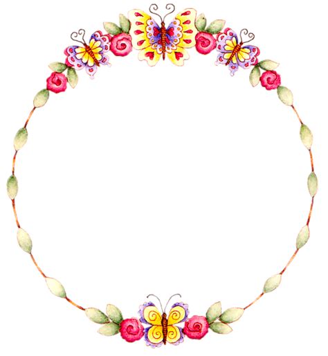 Floral Round Frame Transparent Background Transparent HQ PNG Download | FreePNGImg