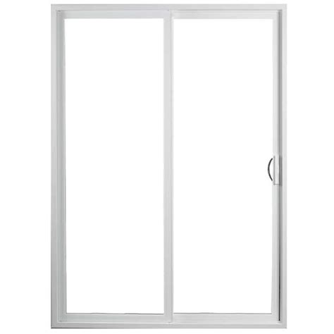 Ply Gem 59 5 In X 79 5 In Classic Series White Vinyl Left Hand Sliding Patio Door With Hpsc