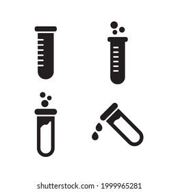 Test Tube Icon Set Design Vector Stock Vector Royalty Free 1999965281