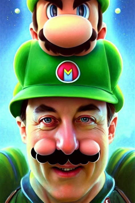 Krea Ai Elon Musk As Luigi From Mario Bros Realistic Port