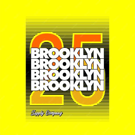 Premium Vector | Brooklyn 25 supply company simple vintage