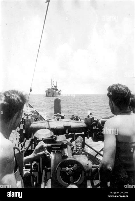 German U-boat in the Second World War on enemy ride Stock Photo - Alamy