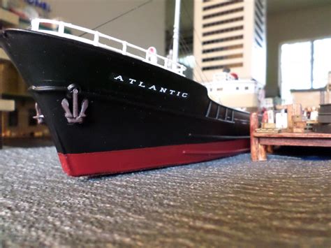 124 Ft Ho Scale Tramp Steamer Freighter Atlantic Waterline Hull