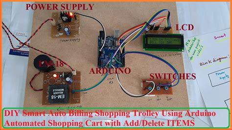 Diy Smart Auto Billing Shopping Trolley Using Arduino Automated