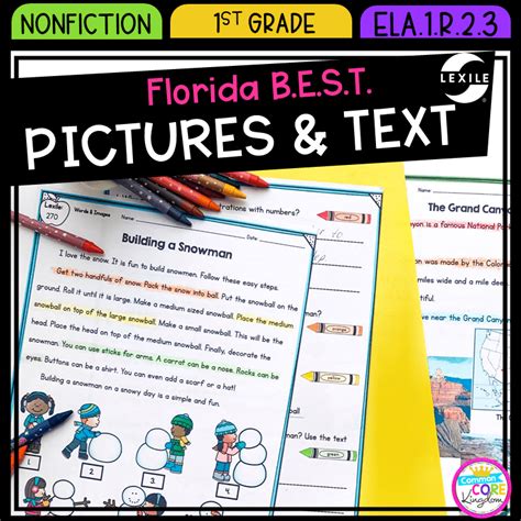 Pictures And Text 1st Grade Florida Best Standards B E S T Ela 1 R 2