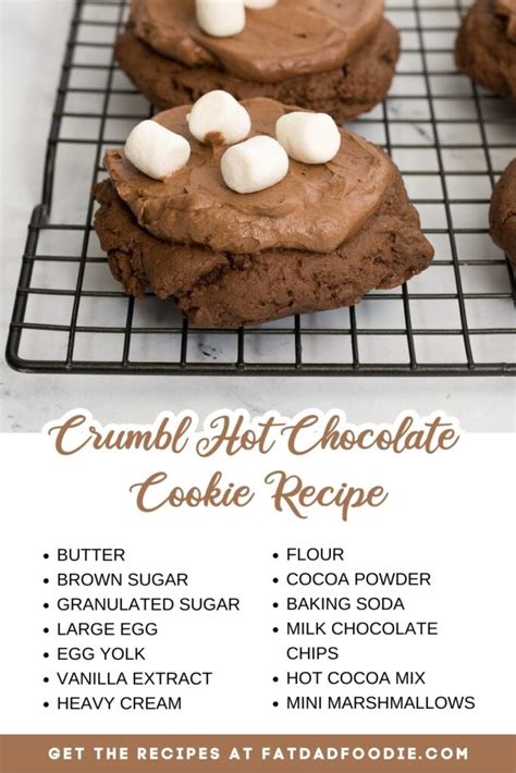 Crumbl Hot Chocolate Cookie Recipe Fat Dad Foodie