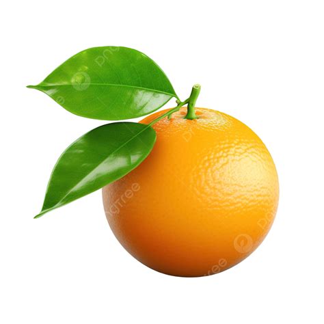 Orange Fruit With Green Leaf Orange Vegetable Art Png Transparent