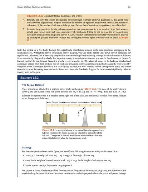 SOLUTION: Examples of static equilibrium - Studypool