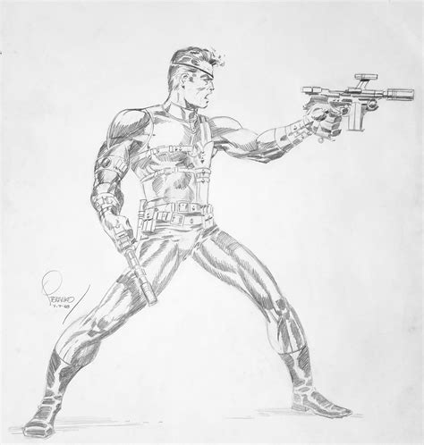 JIM STERANKO 1968 LARGE NICK FURY PENCIL DRAWING