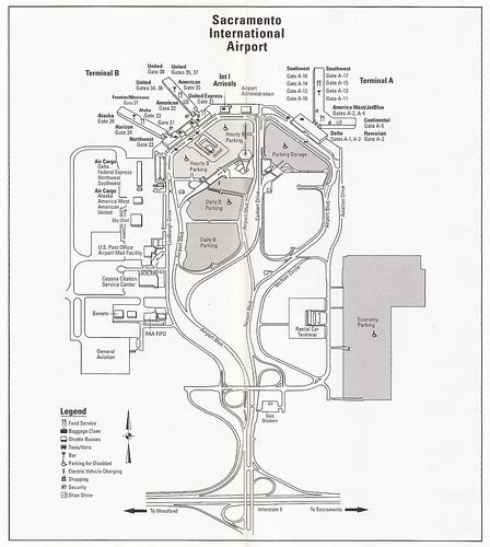 Sacramento International Airport Smf Terminal Map 2005 Flickr