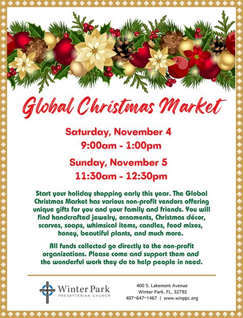 Global Christmas Market - Winter Park Presbyterian Church