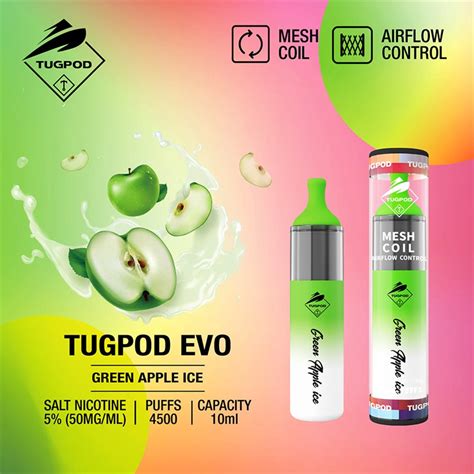 Tugpod EVO Disposable Vape Kit 4500 Puffs 10ml Vapesourcing