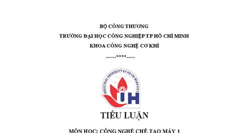 tieu luan cnctm  thiet  quy trinh gia cong chi tiet cang gat studocu